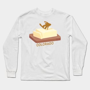 Snowboard Butter Carving | Colorado Long Sleeve T-Shirt